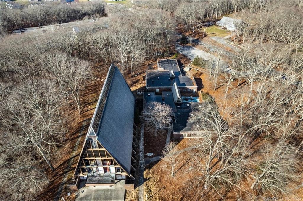 Aerial top view